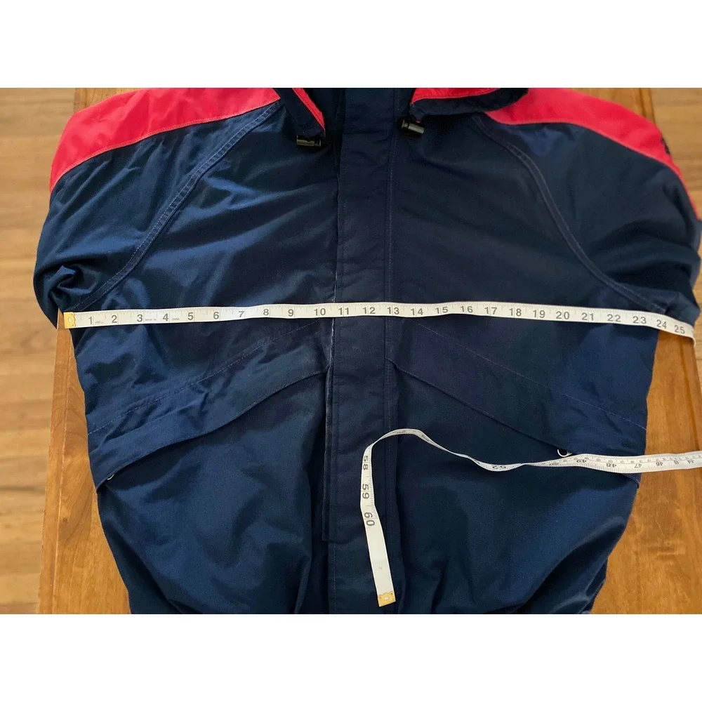 Vintage North Face Extreme Gore-Tex Jacket Mens L Navy Red Made in USA Hooded